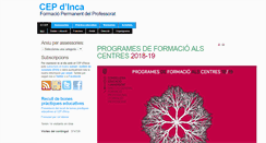 Desktop Screenshot of cepinca.caib.es