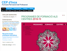 Tablet Screenshot of cepinca.caib.es