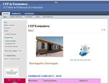 Tablet Screenshot of cepformentera.caib.es