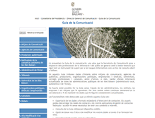 Tablet Screenshot of guiacomunicacio.caib.es